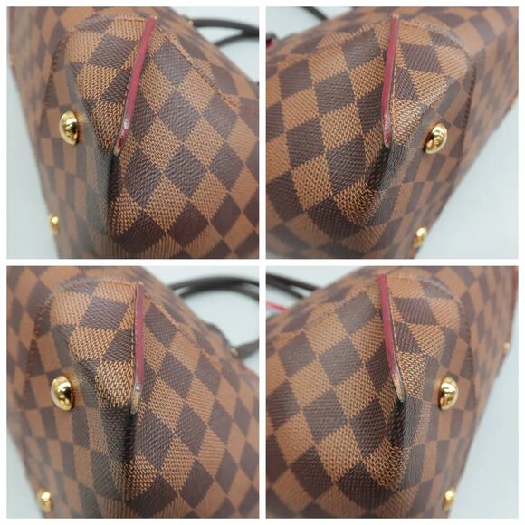 100% Authentic Louis Vuitton Caissa Brown Damier Ebene Canvas Tote - Picture 6 of 12